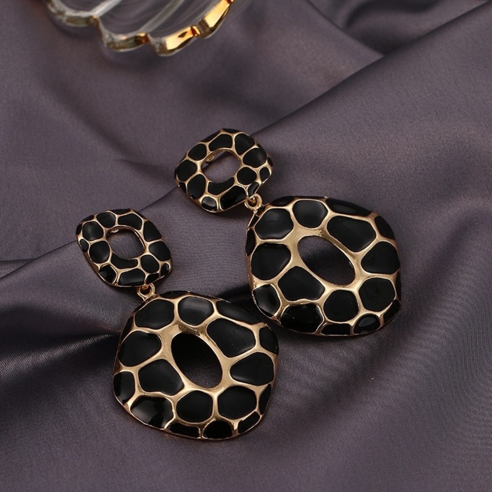 SAFARI earrings in giraffe print - Picture 5 of 6